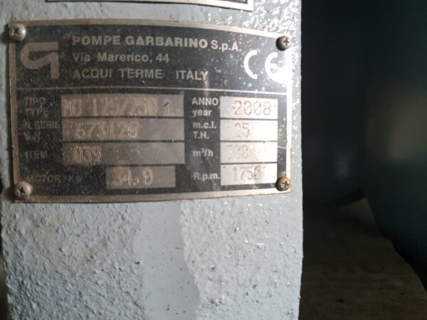 Pump Garbarino MU125/250 2