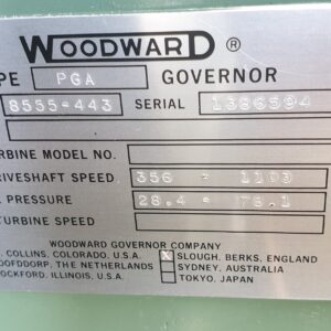 Governor Woodward PGA 8555-443