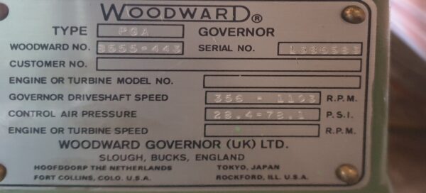 Governor Woodward PGA 8555-443 1