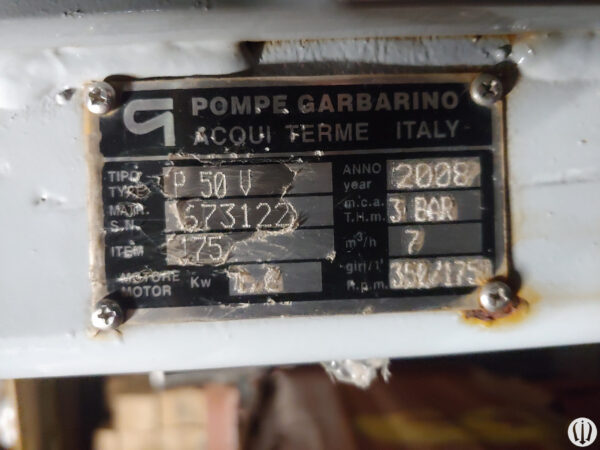 Pump Pompe Garbarino P 50V 1