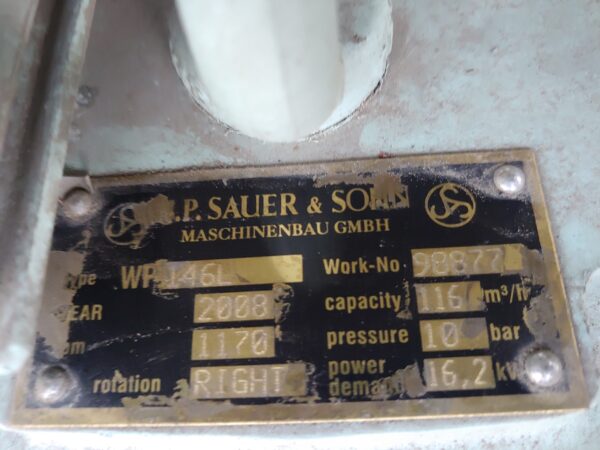 Compressor J.P. Sauer & Sohn WP 146L 1