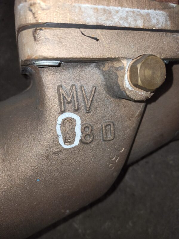 Angle reduction valve MV80 DN125/DN75 4