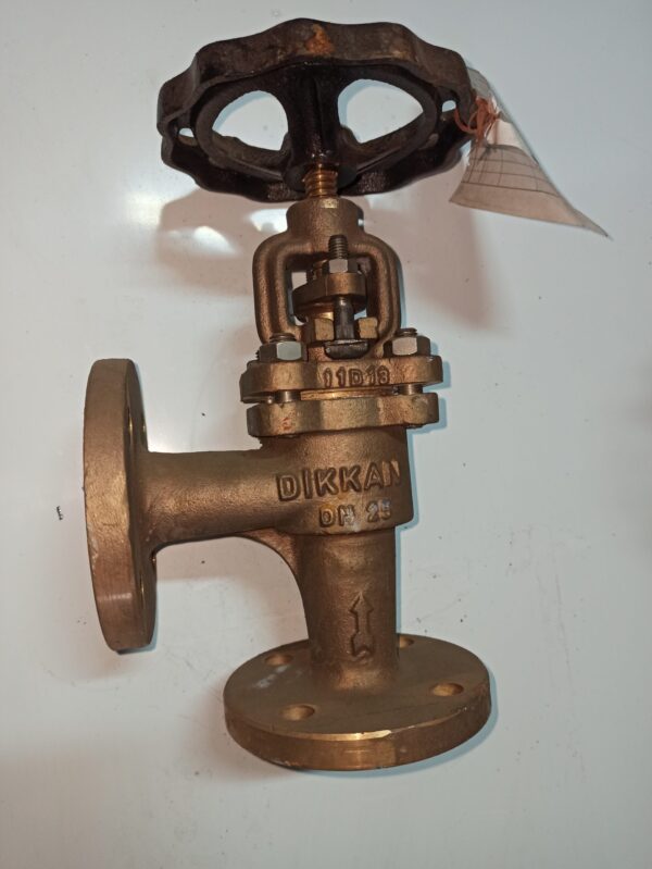 DIKKAN Shut off check angle valve DN25 Bronze PN16