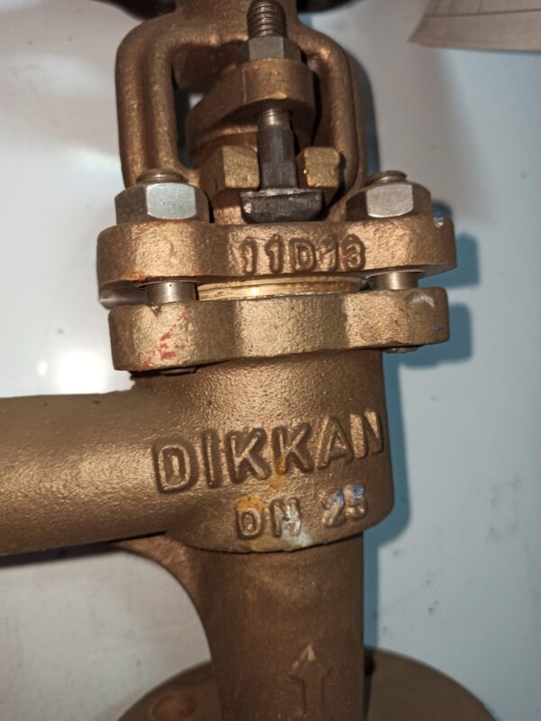 DIKKAN Shut off check angle valve DN25 Bronze PN16 1