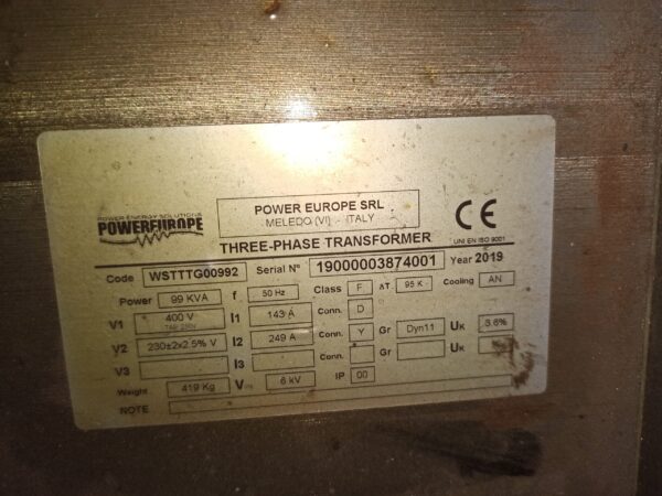 Power Europe SRL Three Phase Transformer WSTTTG00992