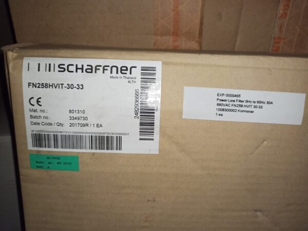 Schaffner Power Line Filter 0Hz to 60Hz EXP - 0000465
