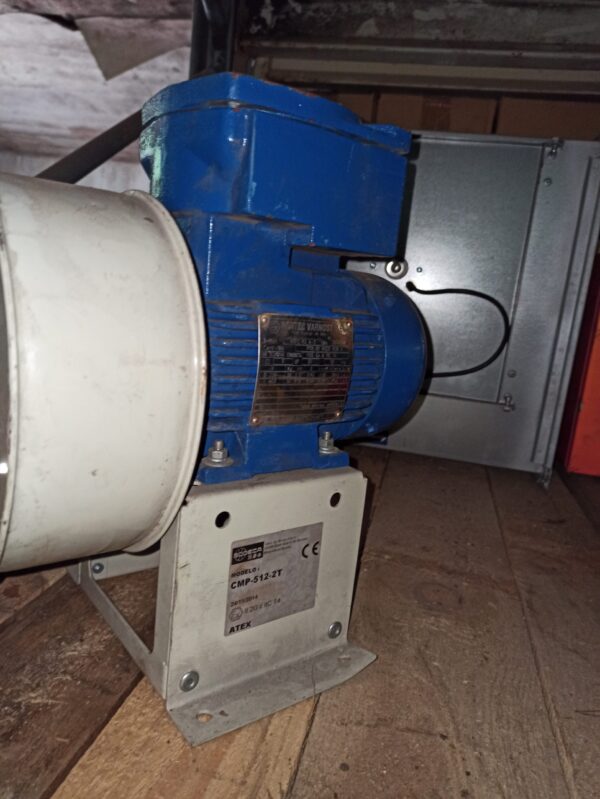 Sodeca blower CMP512-2T with Bartec Varnost motor 1