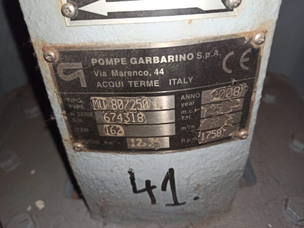 Pump Garbarino MU 80/250L