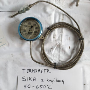 Thermometer with capillary SIKA - 50-650°C, 1/2"