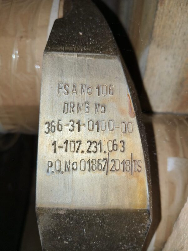 CRANKSHAFT COMPLETE FOR SULZER 6S20 3101/A102