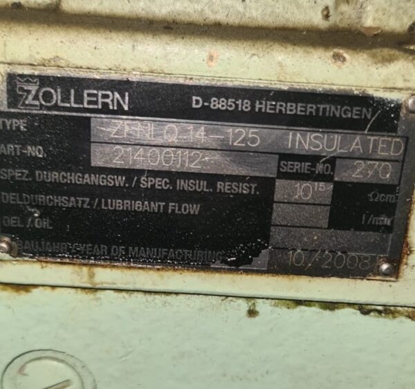 Zollern Bearing case with bearing ZFNLQ14-125 Insulated