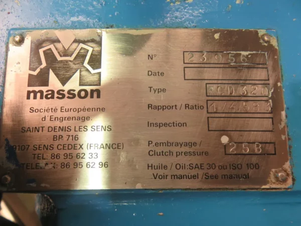 MASSON RCD 320 - COMPLETE USED GEARBOX