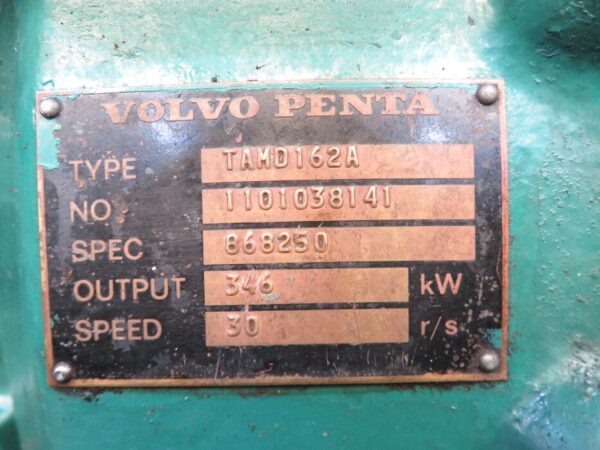 VOLVO PENTA TAMD 162A - COMPLETE DIESEL ENGINE