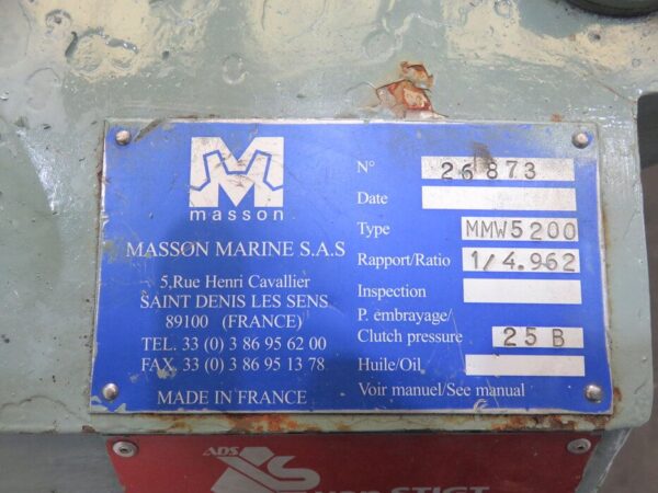 MASSON MMW5200 - COMPLETE USED GEARBOX