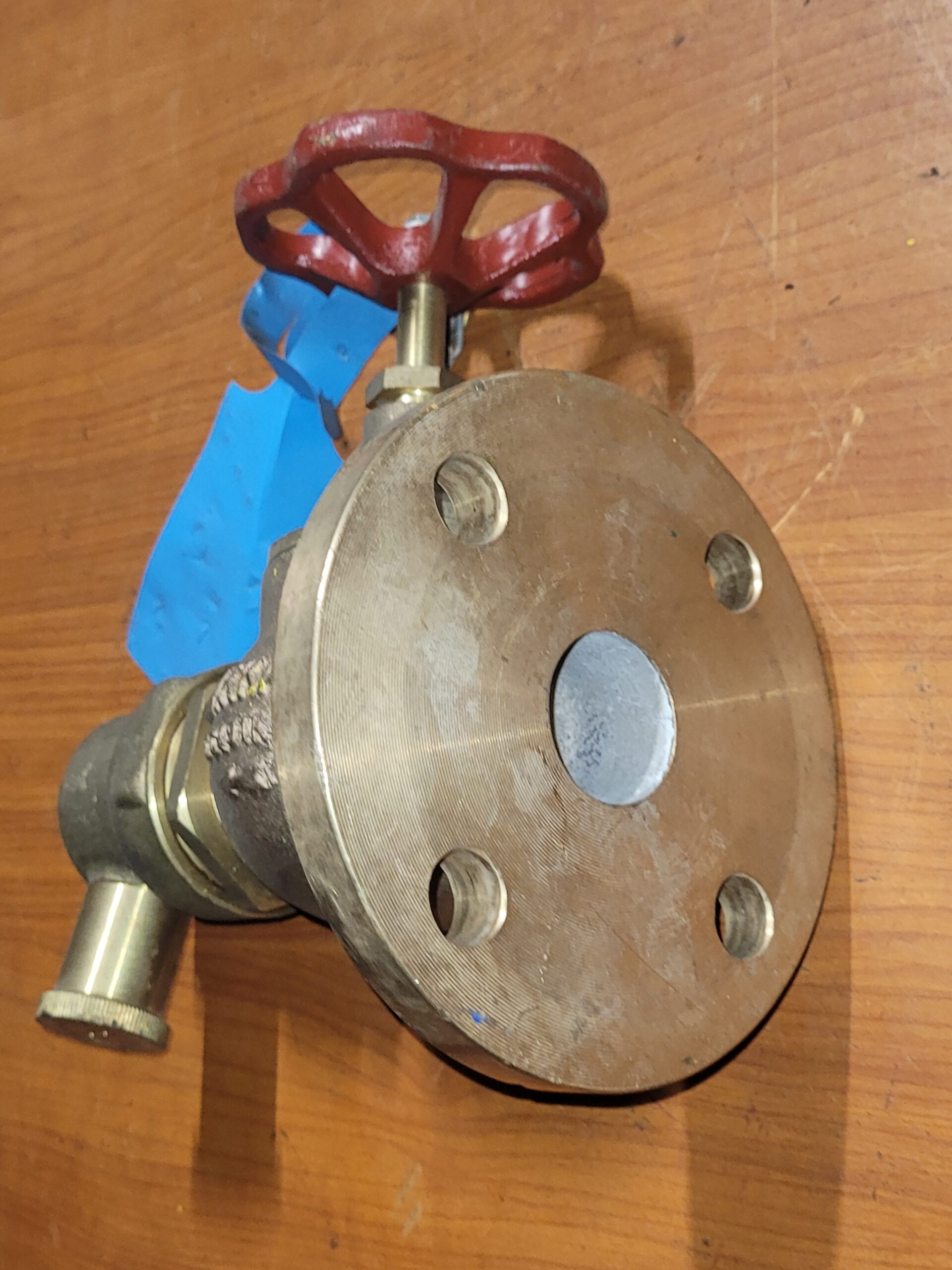 Marine Straight Fire Hydrant Valve DN40 PN16 with Hose Coupling and Cap - Image 2