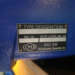 IMO ACP 032 N1 NVBP – Oil Feed Pump / Alfa Laval 1762163-01